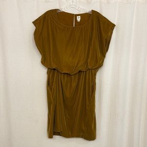 GAP dress mustard gold velvet size M TALL
